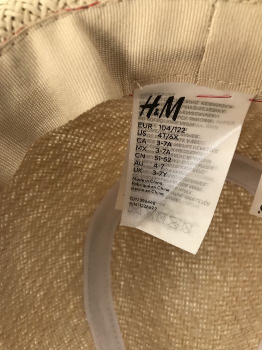 Chapéu de Palha Criança H&M - 3-7 Anos