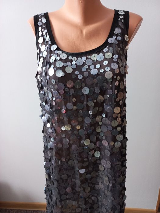 r.XL sukienka sylwestrowa, cekiny