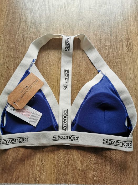 Góra od stroju kostiumu kąpielowego jednoczesciowy 14 XL L niebieski