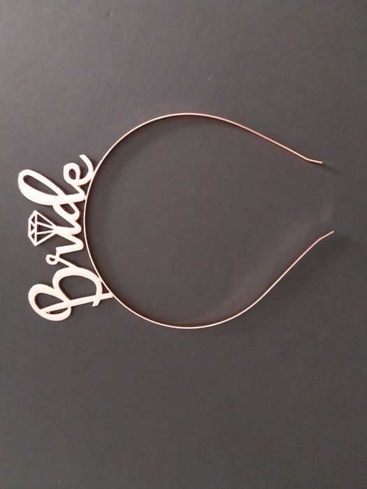 Despedida solteira/Casamento/Festa noivado - Bandelete tiara "Bride"