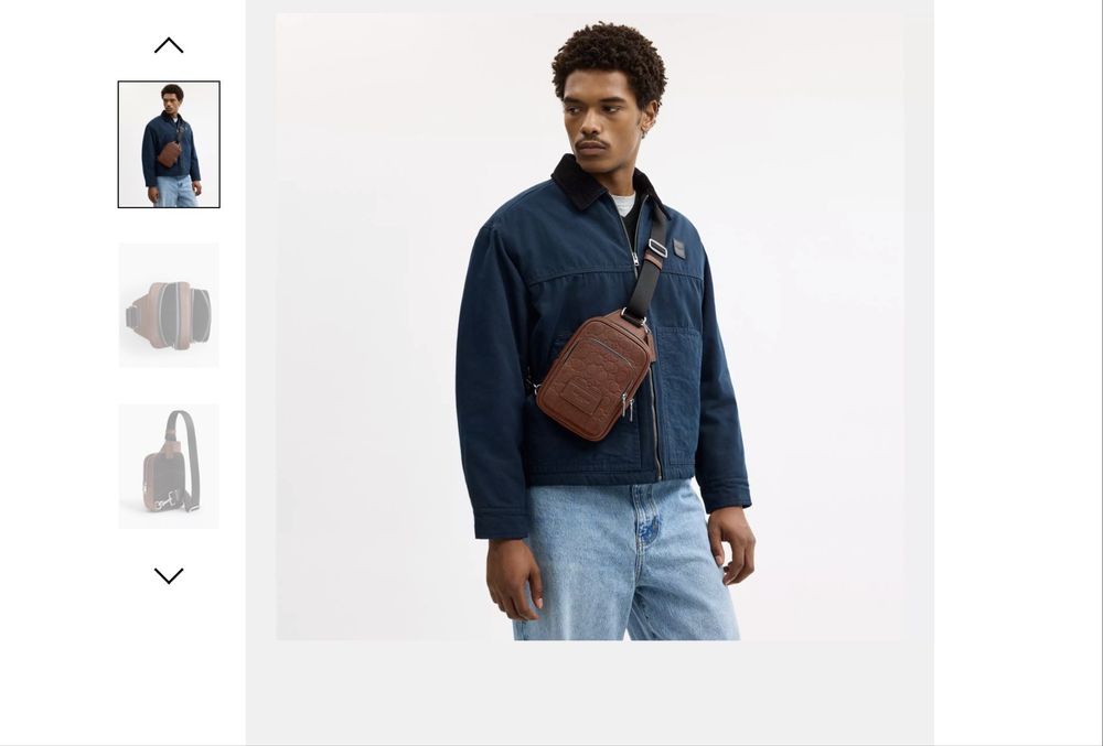 Coach Racer Sling Pack In Signature Leather