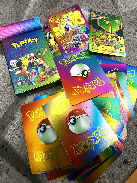 2* Nowe karty Pokemon talia 55 kart Tęczowe HIT - zabawki