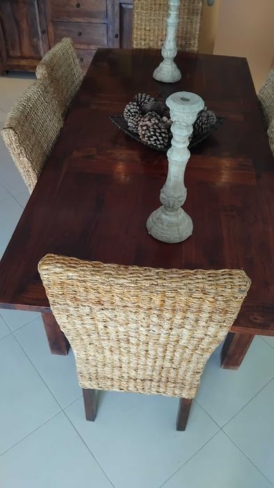 Mesa de sala madeira maciça