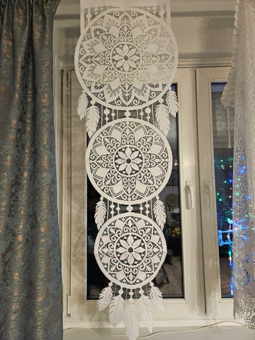 Panele okienne 45 x 140 cm łapacz snów dekoracja okno 2 sztuki