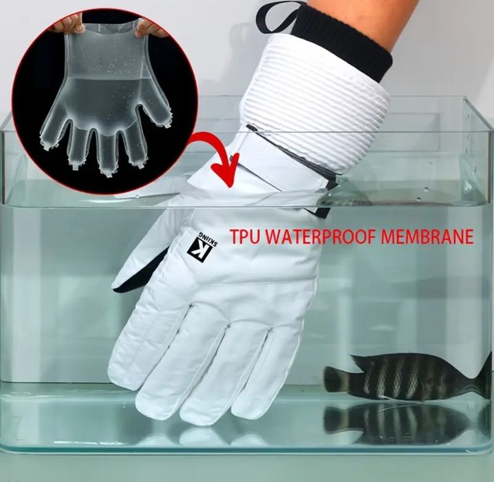 Luvas de ski impermeáveis