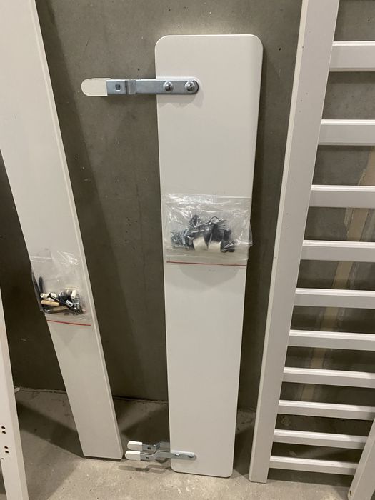 Lożeczko 120x60 ikea + barierka + materac