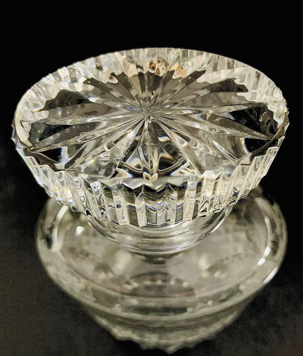 Garrafa de cristal lapidado