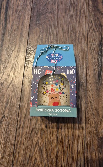 Sprzedam świecę świąteczną sojową w prezentowym opakowaniu