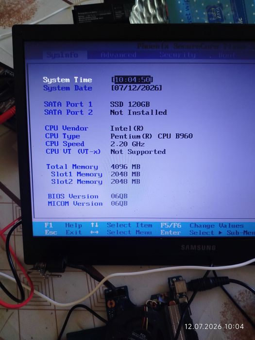 Материнська плата  Samsung 300v
