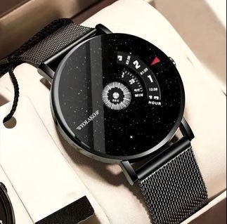 Чоловічий годинник з круглим обертовим циферблатом