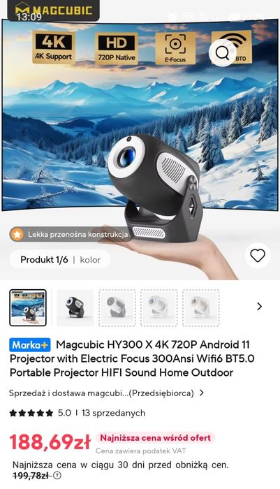 Projektor Magcubic HY300X