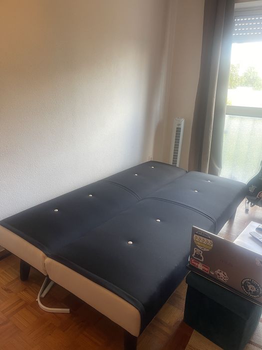 Sofá Cama Preto como novo