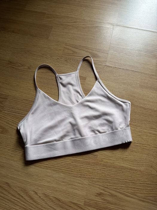Спортивний топ REEBOK оригінал, не просвічує, бежевий р.S