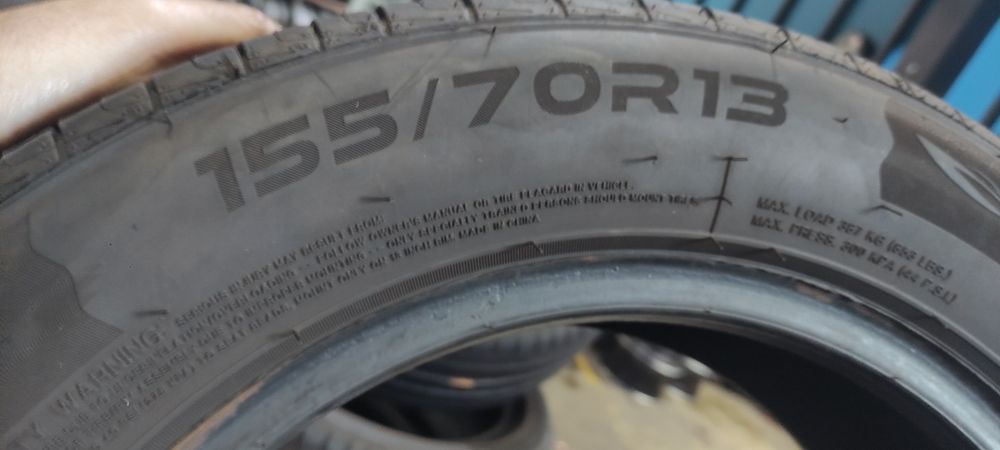 Pneus 155/70/13 semi novos