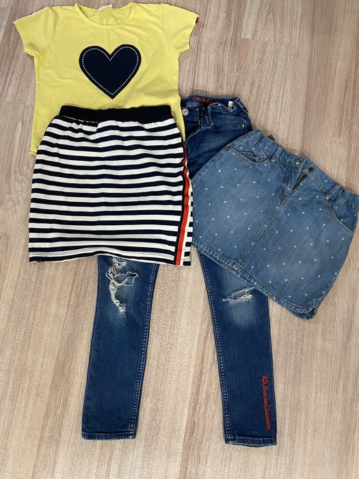 Набор вещей, Джинсы, Юбка, Костюм, Платье