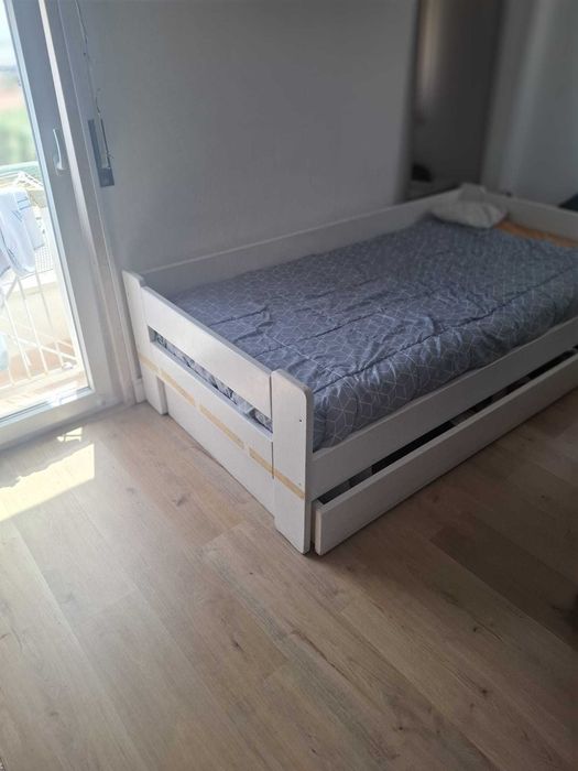 Cama solteiro com gavetão