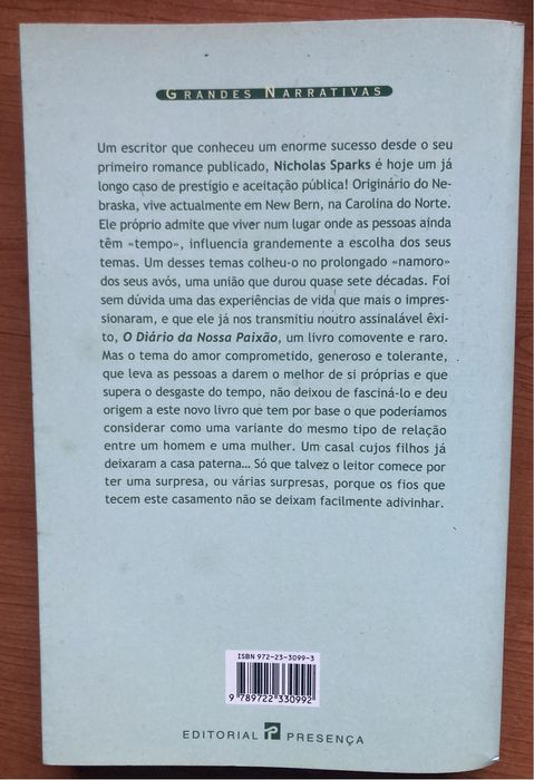 A Alquimia do Amor - Nicholas Sparks