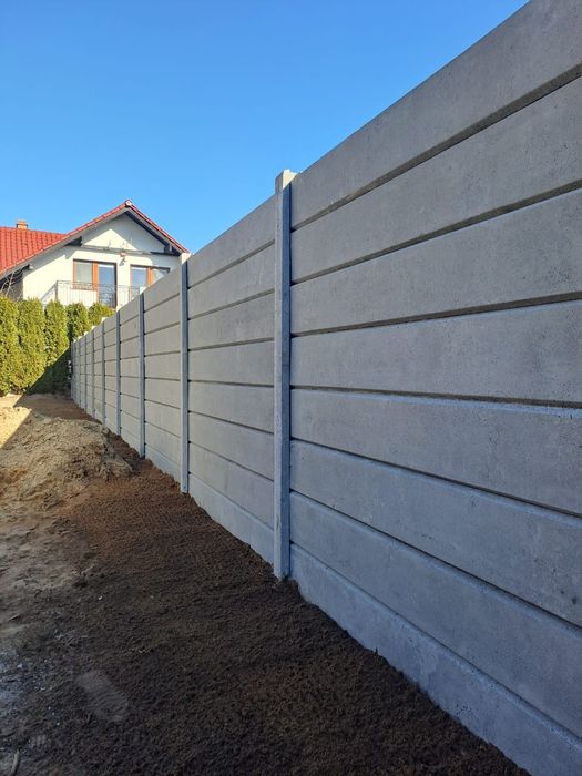 Ogrodzenia betonowe Płyty słupki