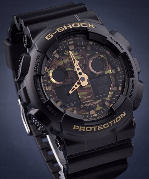 Casio  G Shock Ga 100 limitowana edycja moro wojskowy