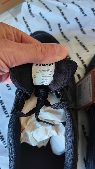 Buty Mammut Girun Hike Low GTX Men Gore-Tex Rozmiar 44 2/3 Nowe czarne