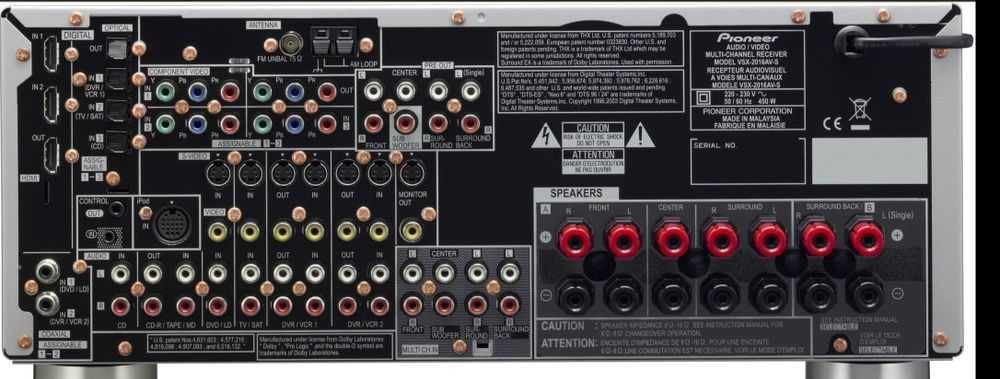 Pioneer VSX-1017AV kino domowe 7.1 dts