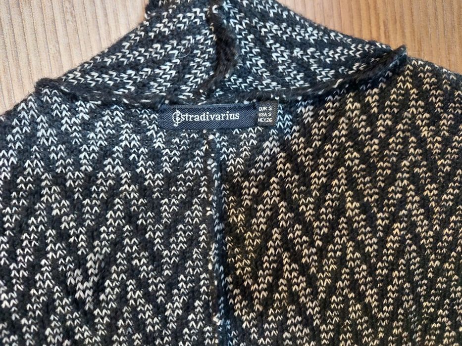 Stradivarius | długi sweter | kardigan | dwustronny | melanż
