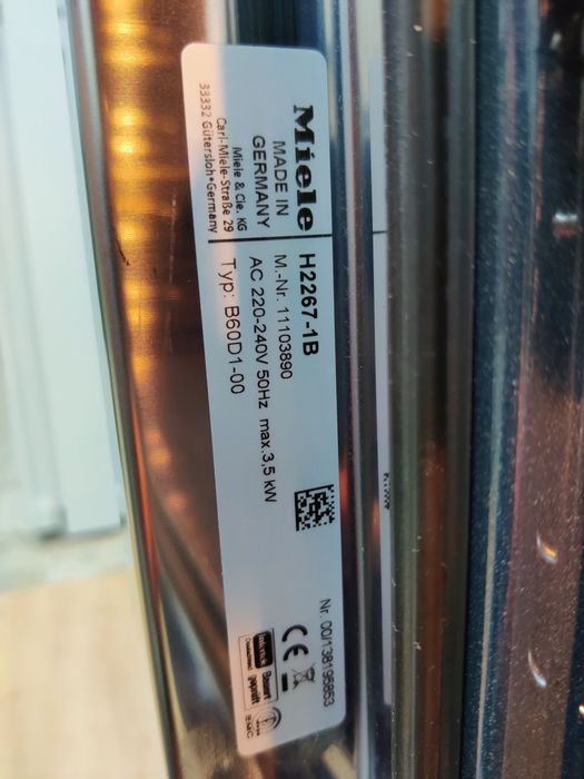 Духовка Miele™ H2267-1B. Духова шафа.GERMANY