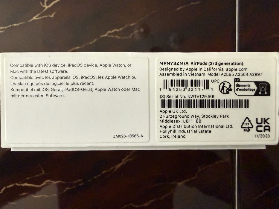 Apple AirPods 3 (3. generacji) – oryginalne, komplet, bardzo dobry stan