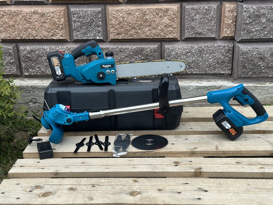Акумуляторний садовий набір Makita Пилка Duc 240 + тример Ur100Dwae