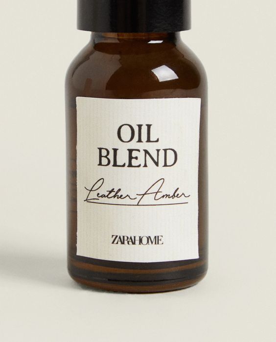 (15 ML) Óleo Essencial LEATHER AMBER Zara Home NOVO