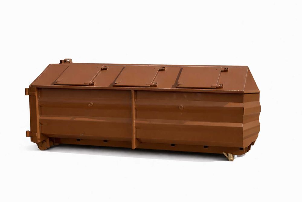 Kontener hakowy KP 7 zamknięty/śmietnik