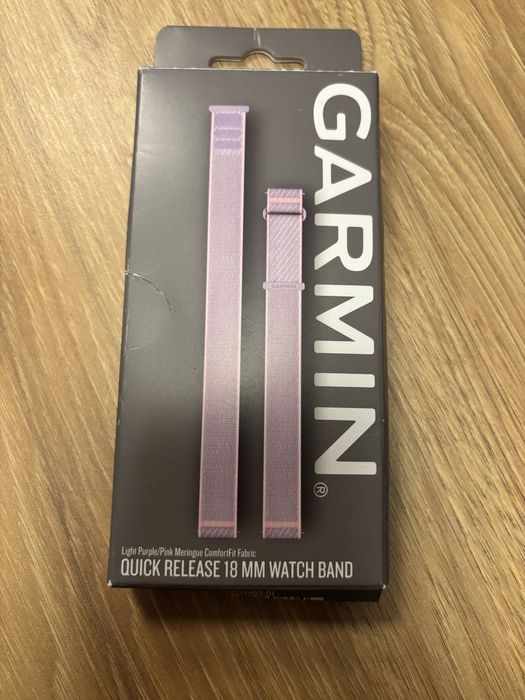Materiałowy pasek GARMIN Comfortfit 18 mm pink