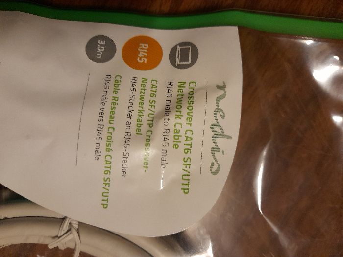 Cabo de rede/ethernet cruzado * NOVO