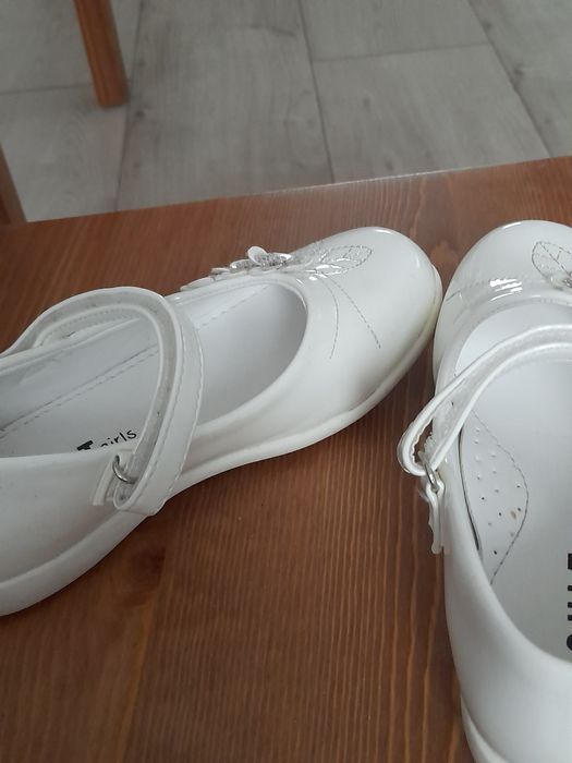 Buciki skórzane dziewczęce Tgirls kolor bialy rozmiar 30