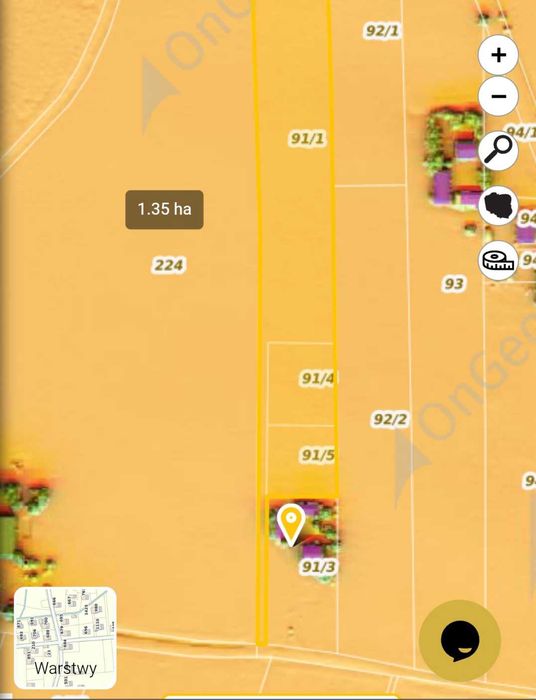 Działka z warunkami zabudowy 7 km od Płocka