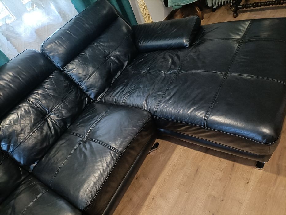 Sofá em Pele Chaise longe