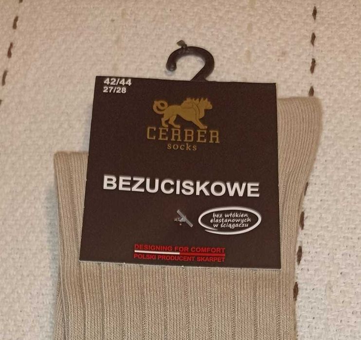 Skarpety bezuciskowe męskie Cerber 42/44 (27/28)