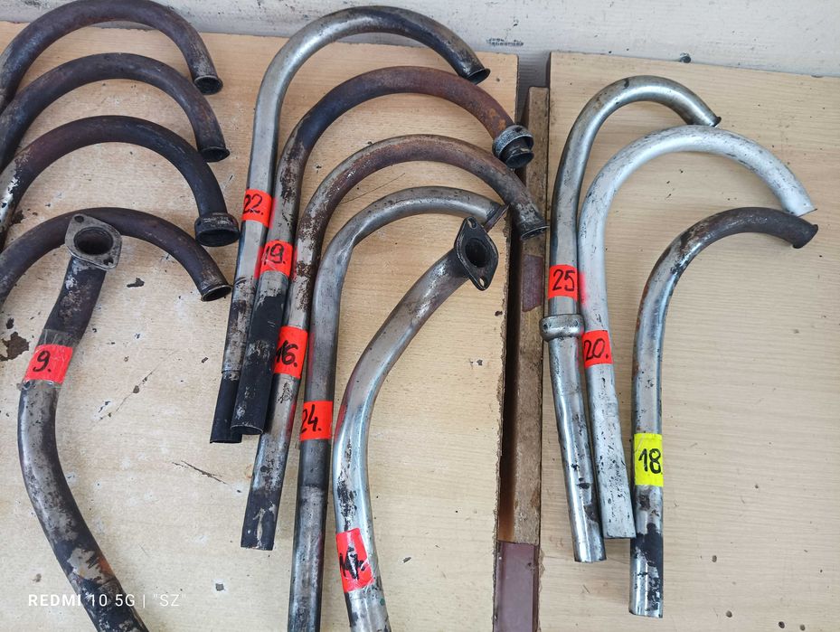 Romet - Komar - motorynka - Simson - Jawa 50 - kolanko tłumika.