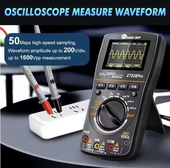 Мультиметр с функцией осциллографа TOOLTOP ET828pro.