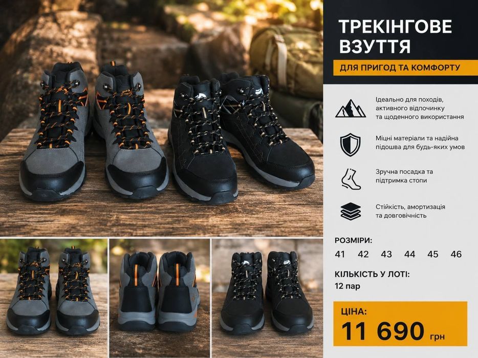 Трекінгове взуття чоловіче, Crivit ОПТОМ