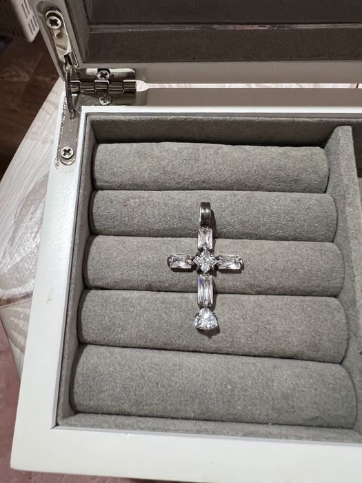 Крестик подвеска серебро