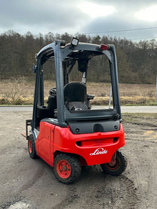 Wozek widlowy Linde E16 duplex wolny skok
