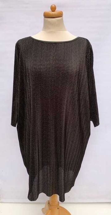 Sukienka Oversize Czarna Worek Monki XS 34 Tłoczony Wzór