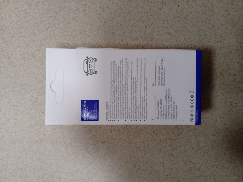 Transmiter FM Bluetooth MP3 do auta USB AUX radio samochodowe handsfre