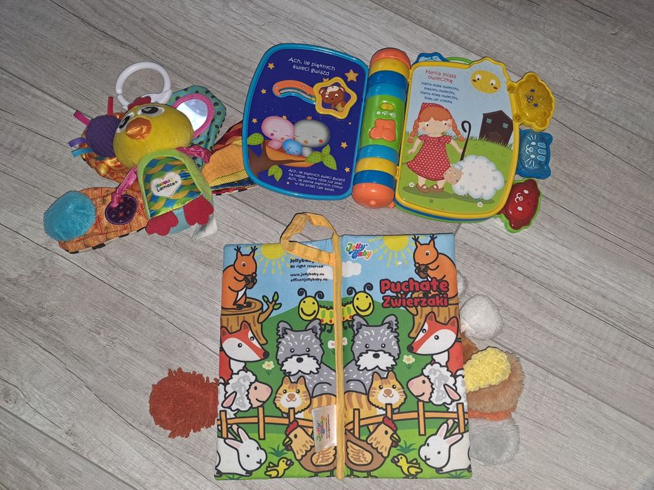 Zabawki sensoryczo-interaktywne w tym VTech Książeczka Bajeczka 60341