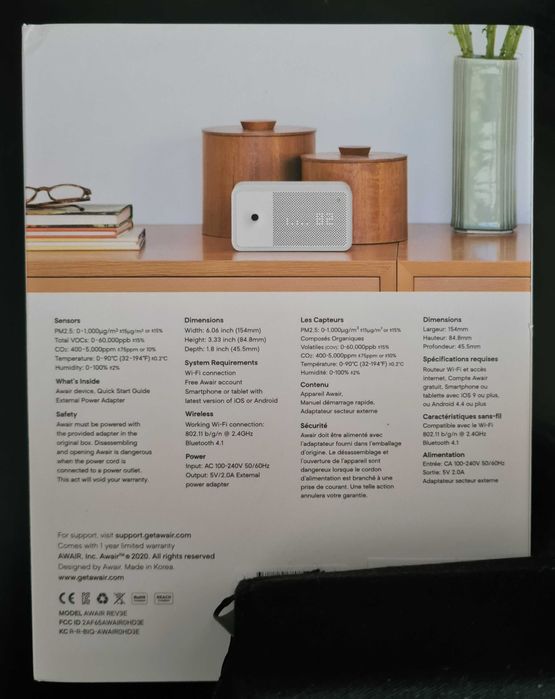 Awair Element - Sensor de monitorização da qualidade do ar