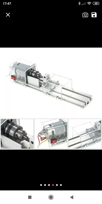 Mini torno para madeira