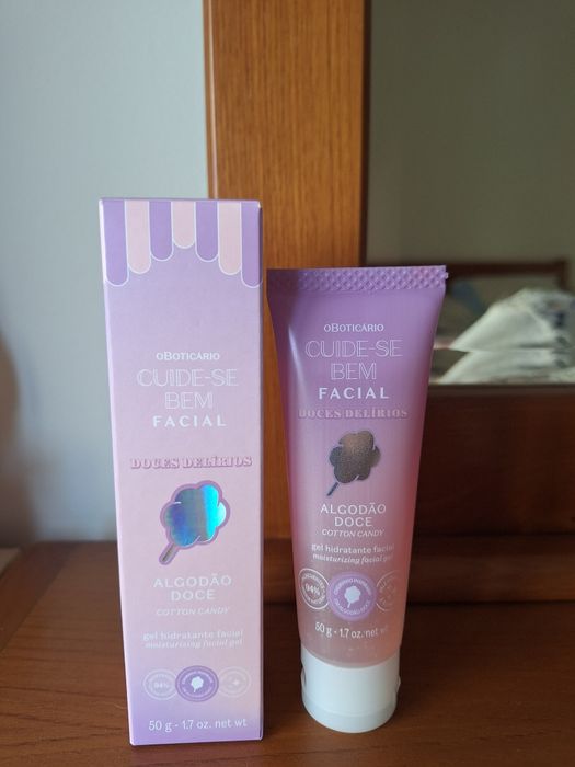 Gel Hidratante Facial 50g Algodão Doce Boticário