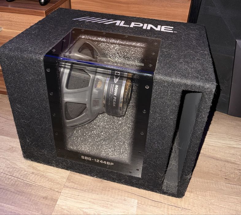 Sprzedam Subwoofer/Tuba Alpine SBG-1244BP + Wzmacniacz JBL GT5-A3001