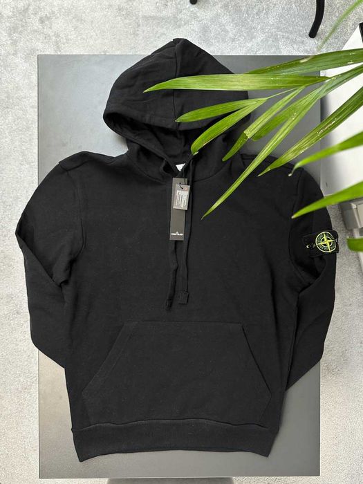 Черная Зип Худи Стон Айленд — Кофта Худі Stone Island